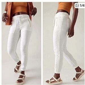 Athleta Cabo Linen Pants size 10